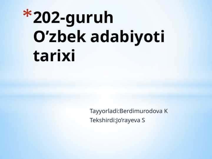 Atoyi hayoti va ijodi