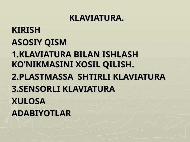 KLAVIATURA