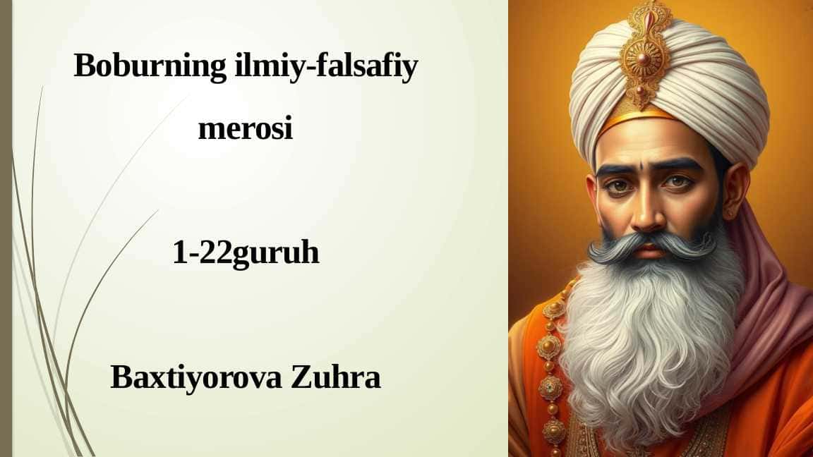 Boburning ilmiy-falsafiy merosi