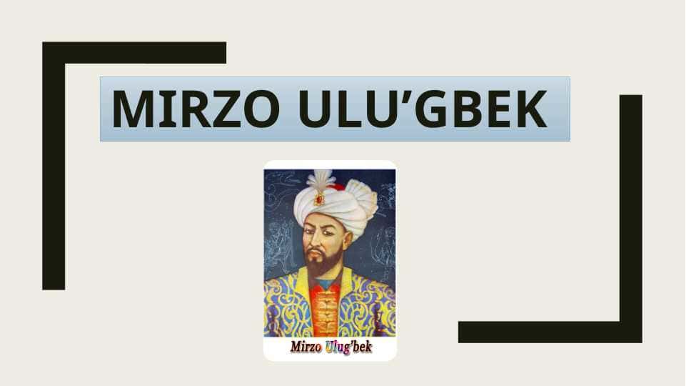 Mirzo Ulug'bek