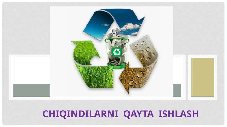 Chiqindilarni qayta ishlash