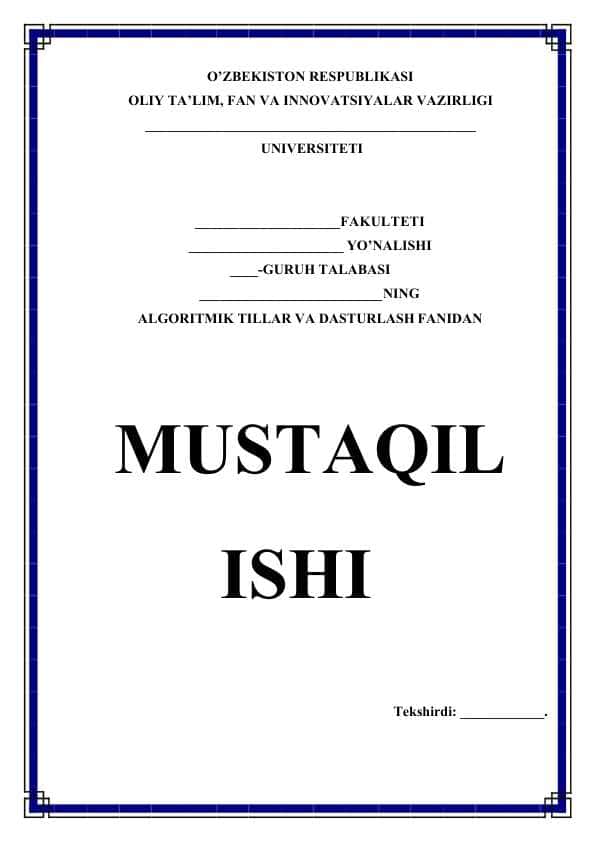 Visual Studio integrallashgan muhitida loyihalarni yaratish, formalar bilan ishlash, loyiha fayllari