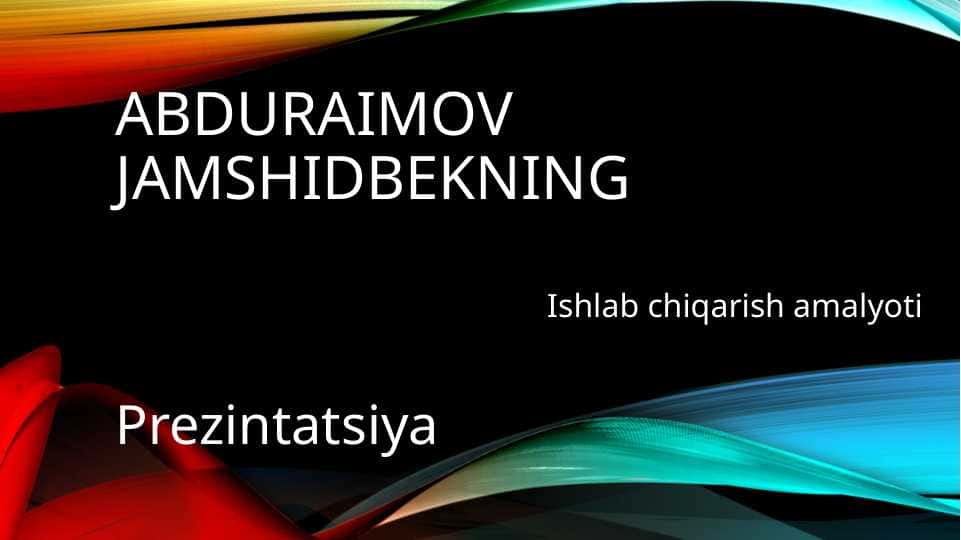 Harakatlar haqida tushuncha va ularni turkumlash