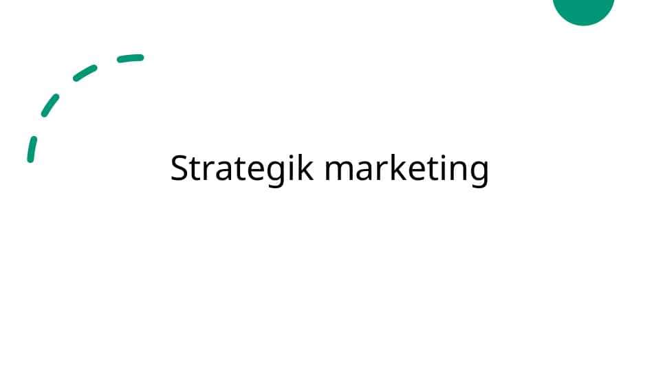 Strategik marketing