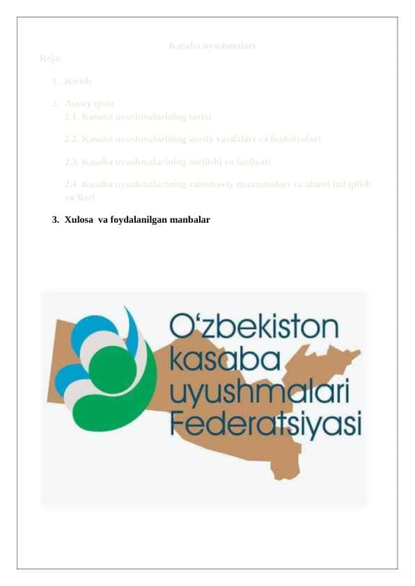 Kasaba uyushmalari 25
