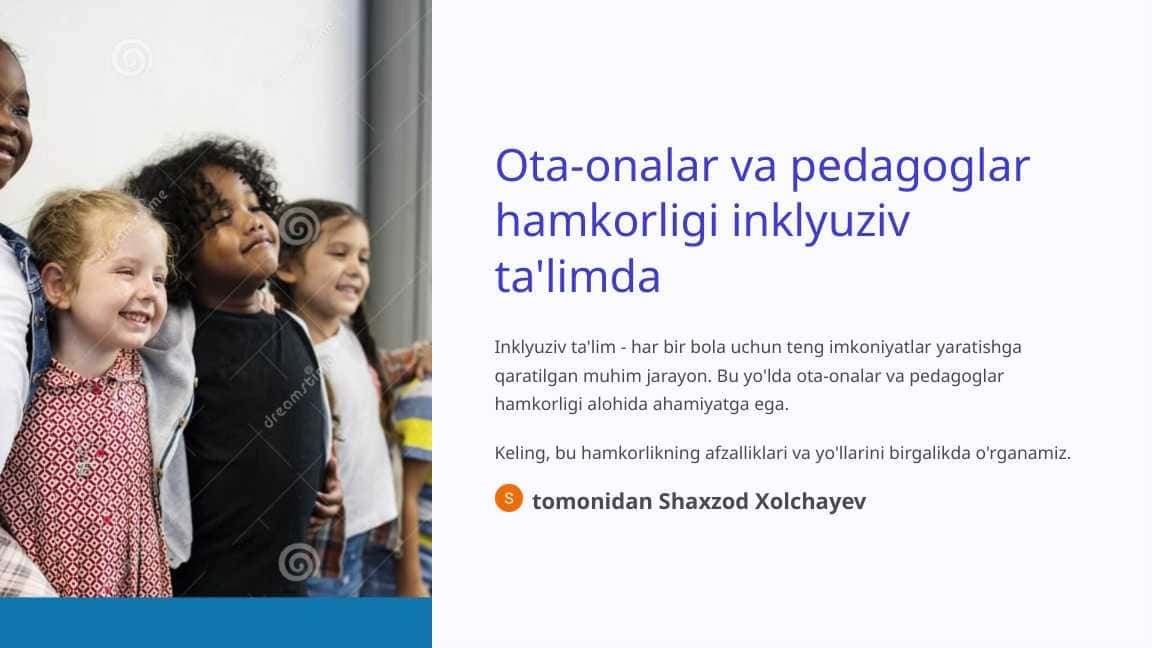 Ota-onalar va pedagoglar hamkorligi inklyuziv ta'limda