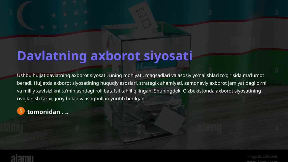 Davlatning axborot siyosati