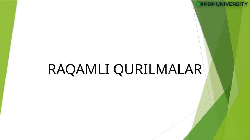 RAQAMLI QURILMALAR slayd
