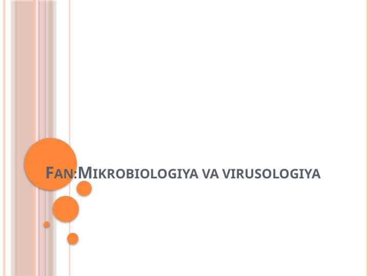 Mikroorganizmlardan zarur moddalar sintezlab olish