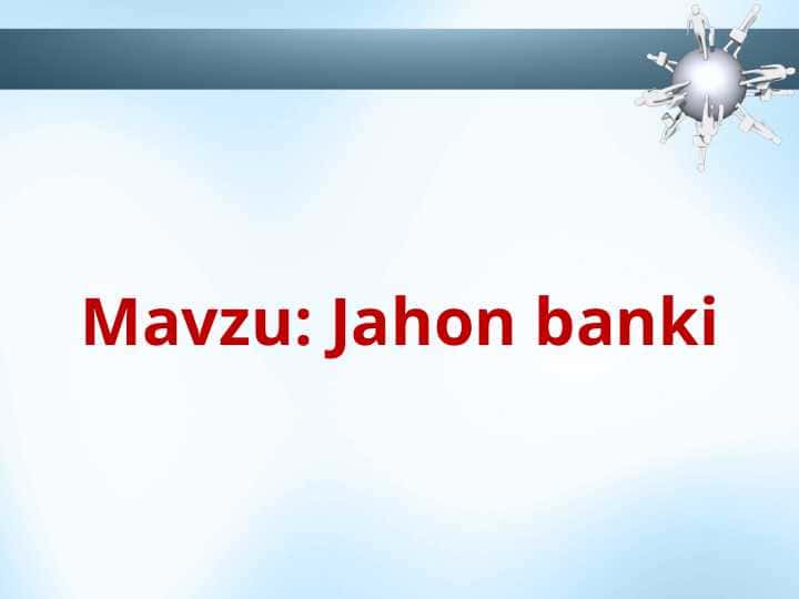 Jahon banki