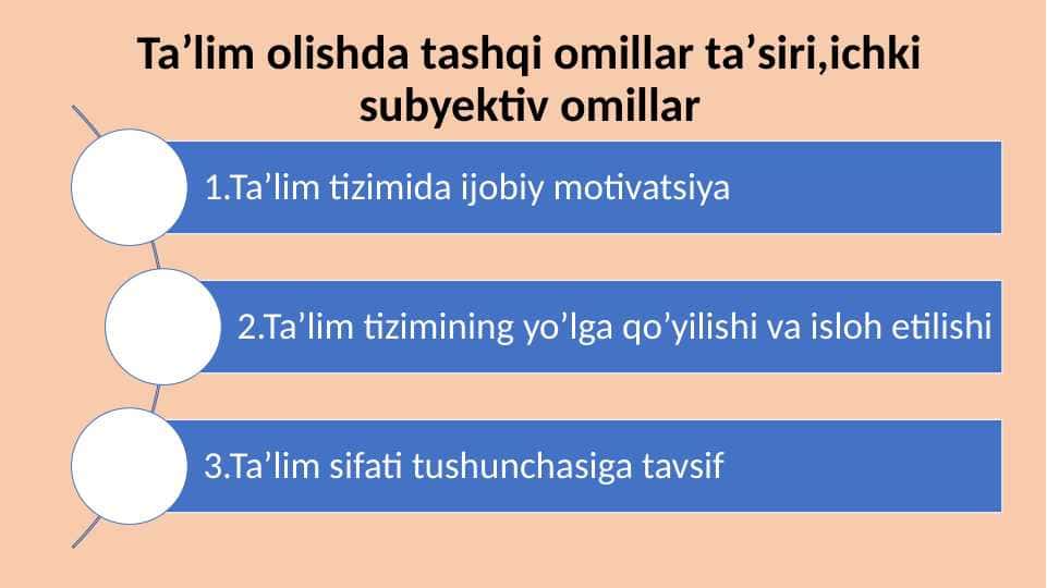Taʼlim olishda tashqi omillar taʼsiri,ichki subyektiv omillar 30.pptx