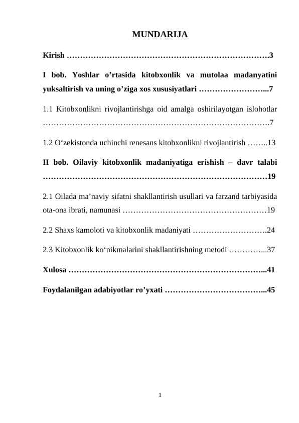 O’quvchilarning kitobxonlikka bo’lgan qiziqishlarini takomillashtirish va rivojlantirish usullari
