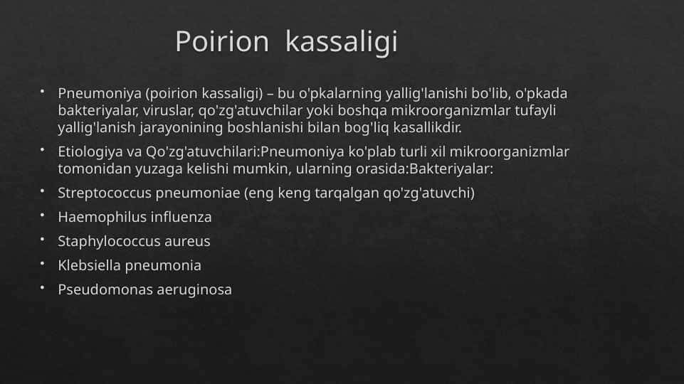 Mavzu:Prion kasalliklari. Plevra kasalliklari.