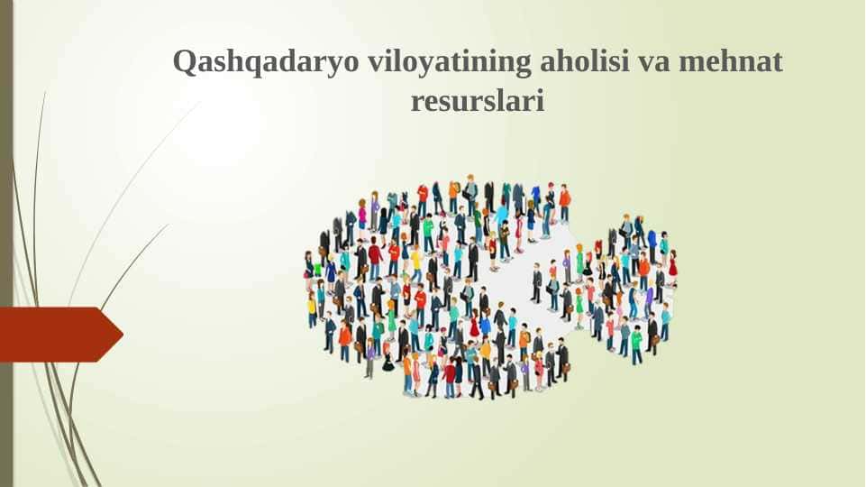 Qashqadaryo viloyatining aholisi va mehnat resurslari