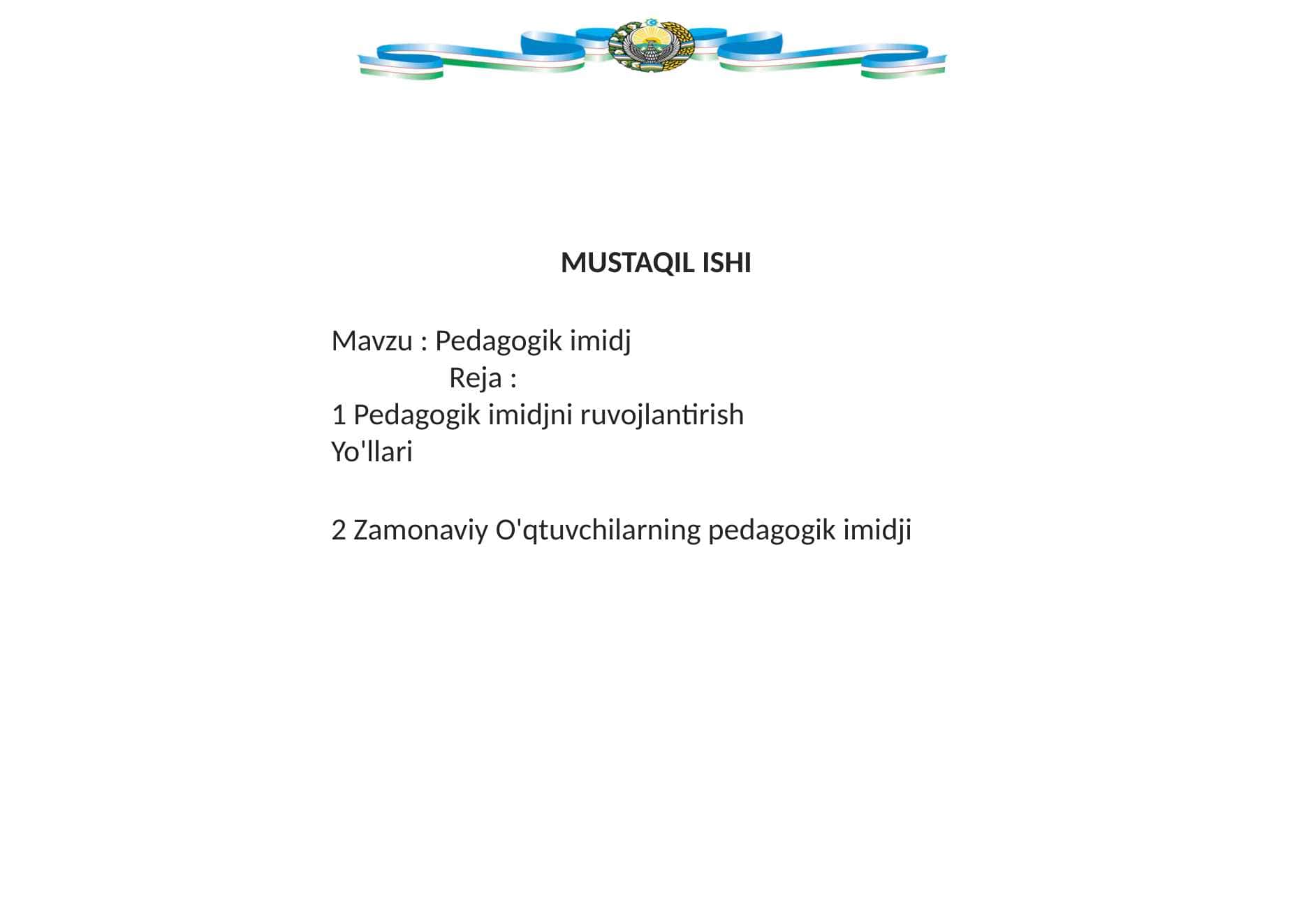 Pedagogik imidj