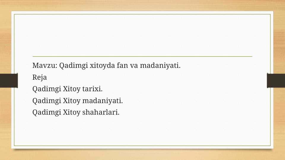 Qadimgi xitoyda fan va madaniyati