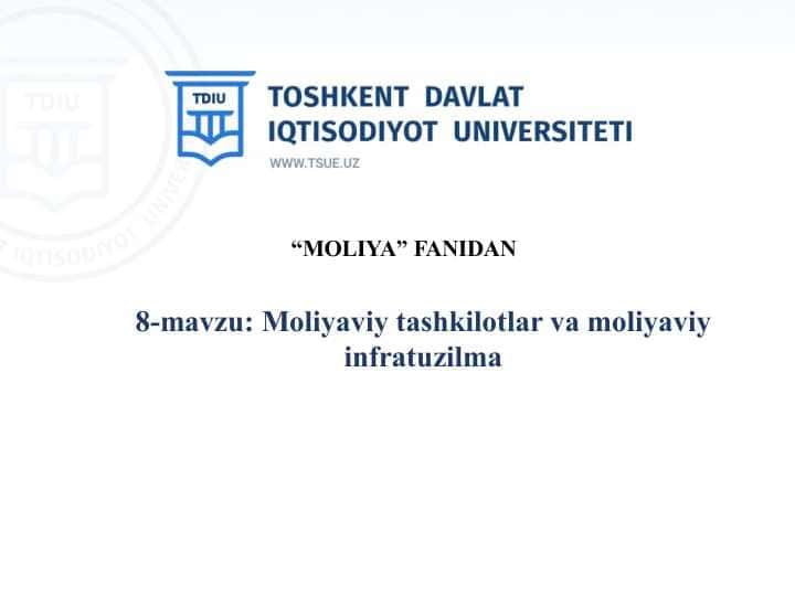 Moliyaviy tashkilotlar