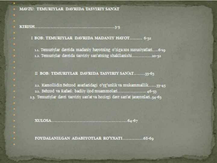 temuriylar davlatida