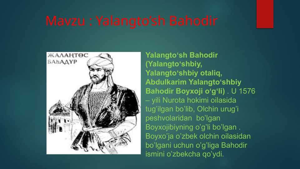 Yalangto’sh Bahodir