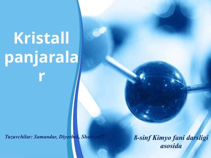 Kristal panjara turlari
