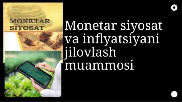 Monetar siyosat va inflyatsiyani jilovlash muammosi