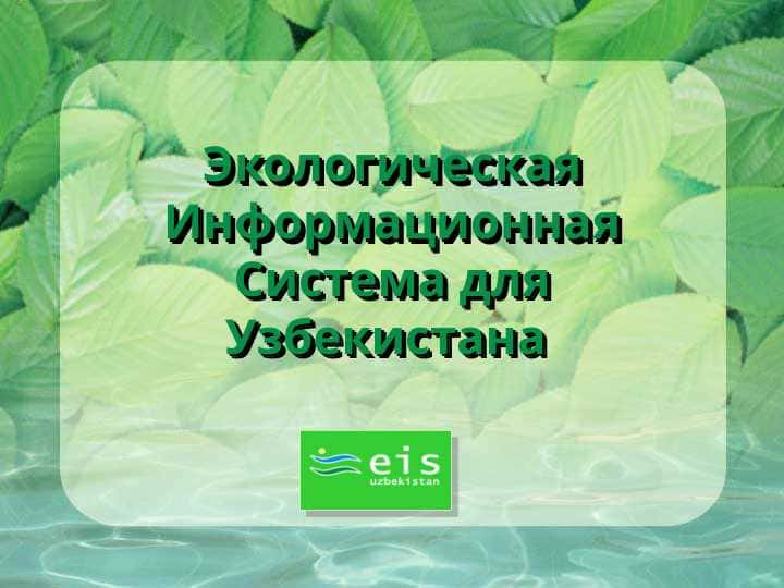 Экологическая Информационная Система для Узбекистана