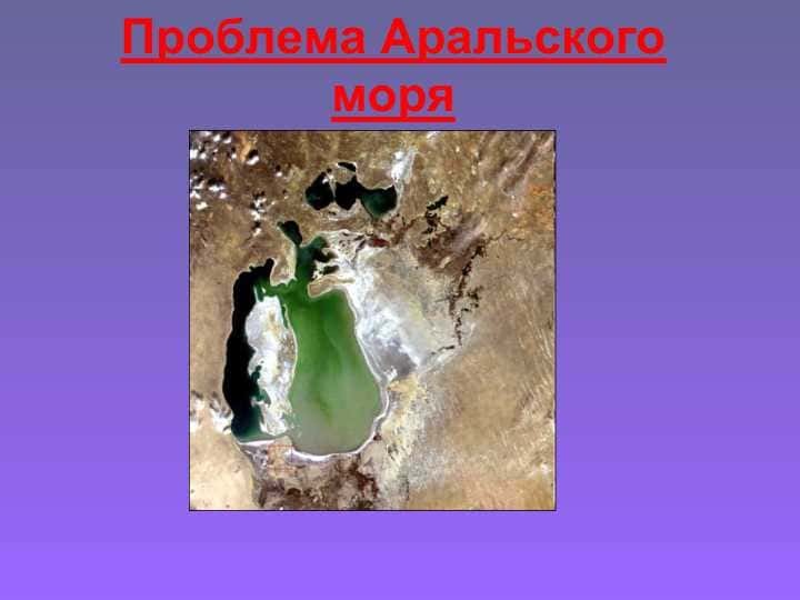 Проблема Аральского моря