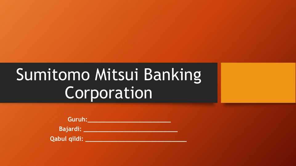 Sumitomo Mitsui Banking Corporation