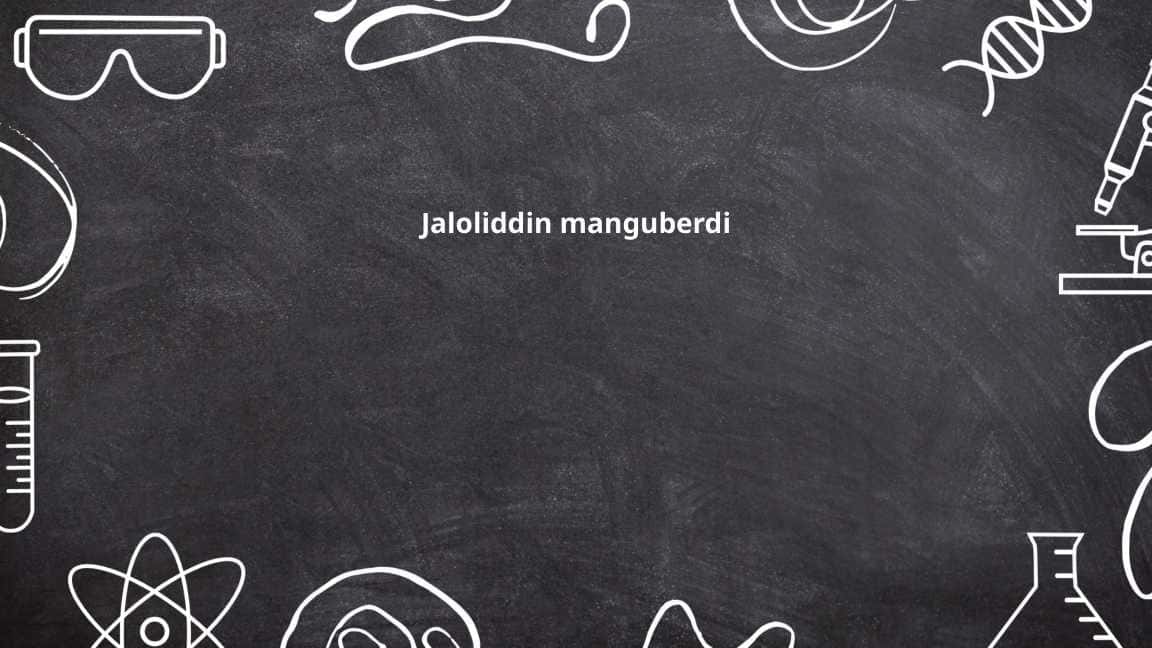 Jaloliddin manguberdi