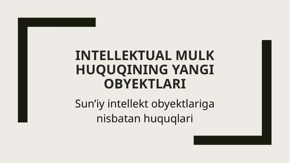 Iqtisodiy tizimlarning zamonaviy texnik ta’minoti