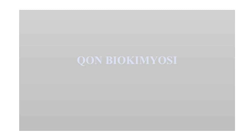 QON BIOKIMYOSI