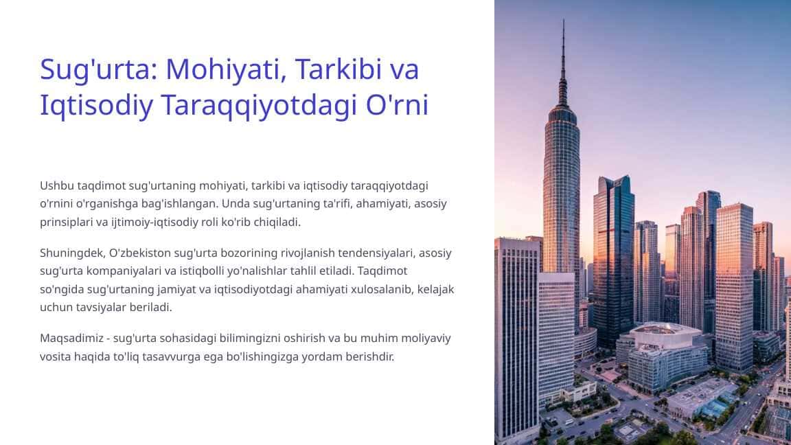 Sug'urta presentatsiya