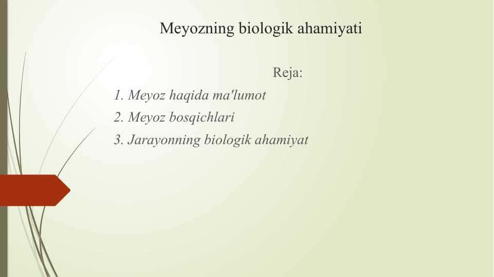 Meyozning biologik ahamiyati