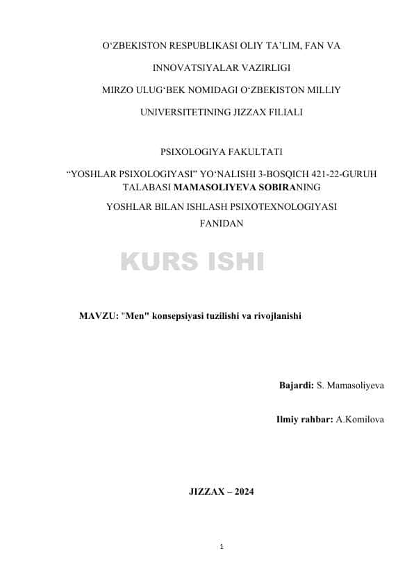 Men konsepsiyasi tuzilishi va rivojlanishi4