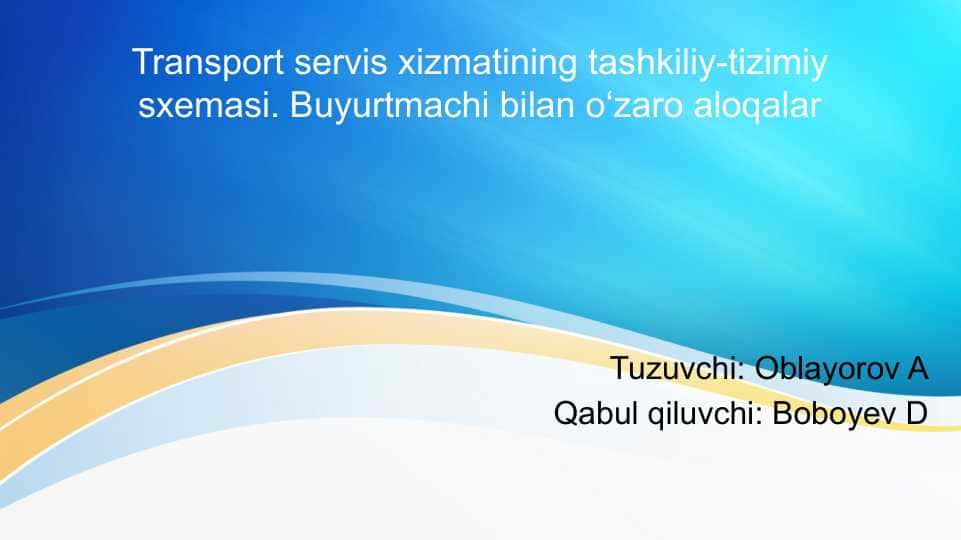 Transport servis
