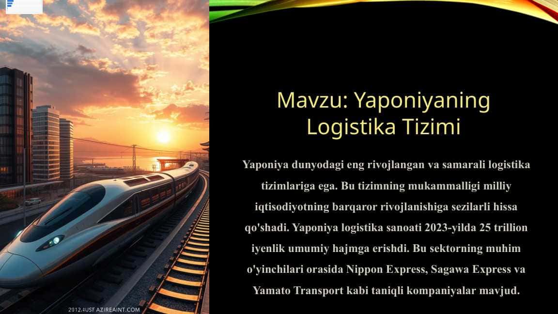 Yaponiyaning Logistika Tizimi