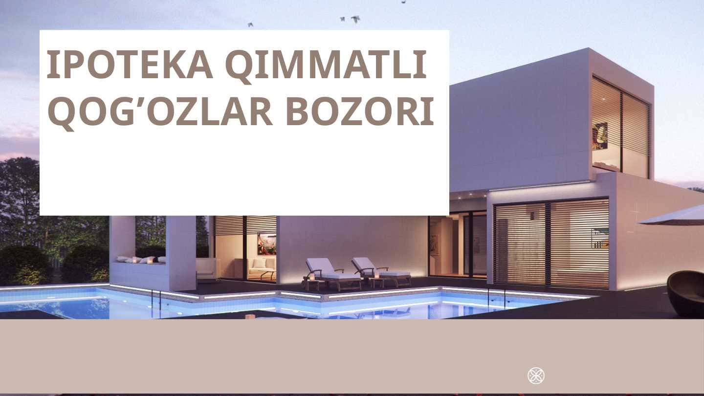 Ipoteka qimmatli qog'ozlar bozori