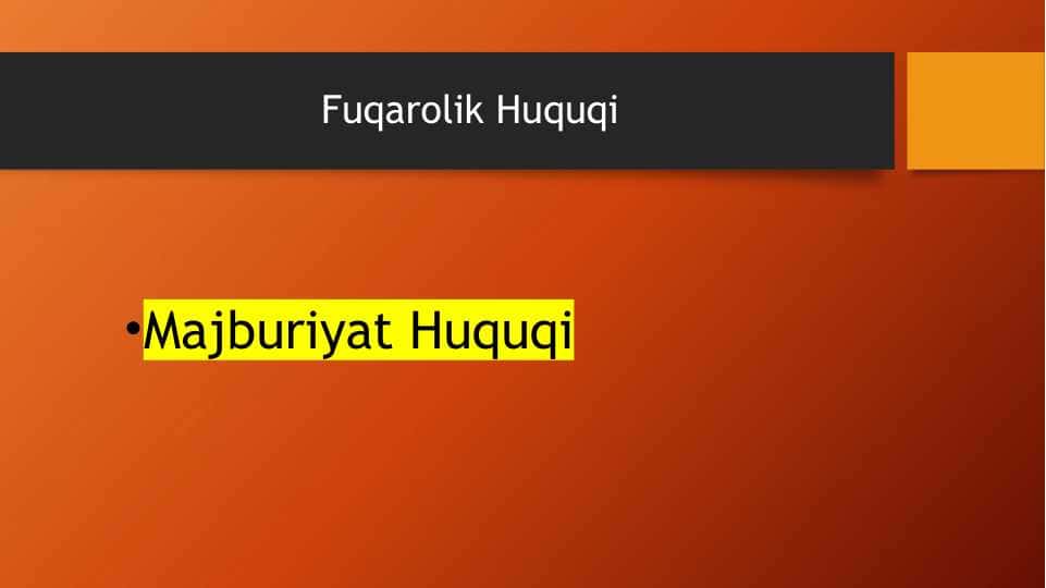 Fuqarolik Huquqi