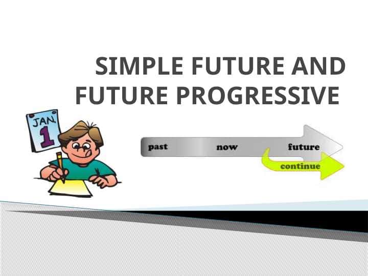 SIMPLE FUTURE AND FUTURE PROGRESSIVE