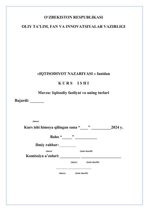 Ish xaqqi: moxiyati, turlari va prinsiplari