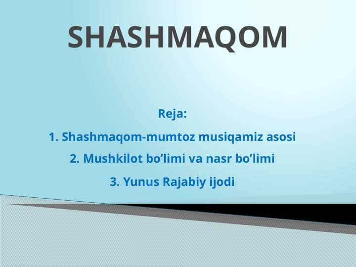 SHASHMAQOM