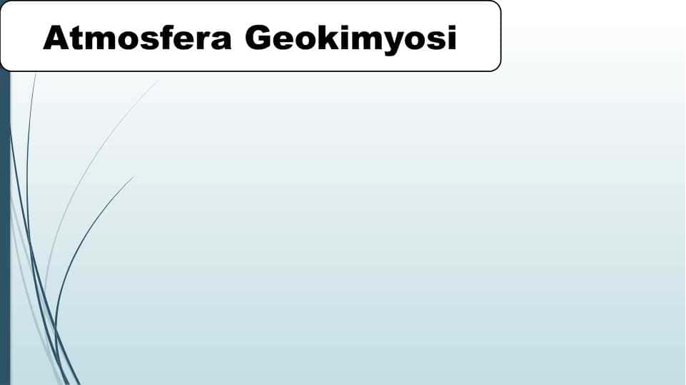 Atmosfera Geokimyosi