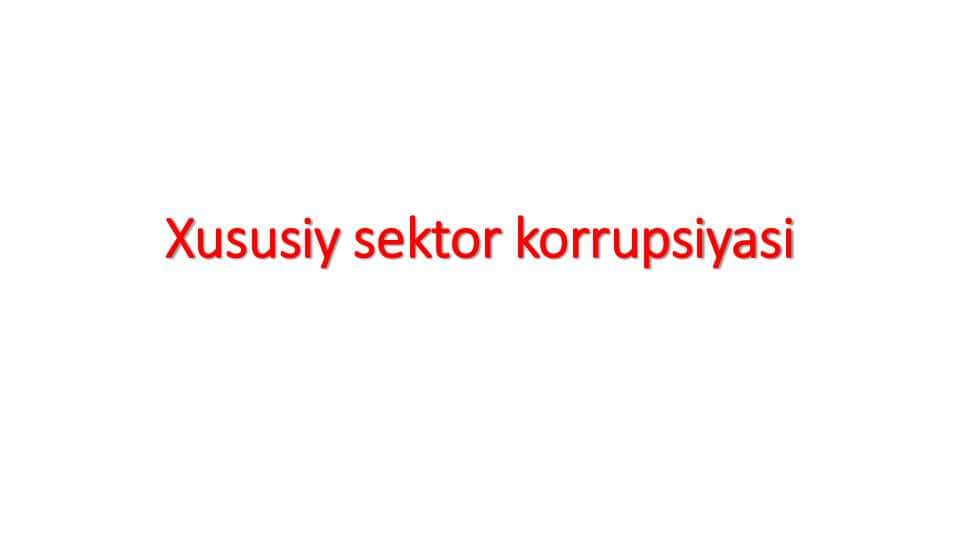 Xususiy sektor korrupsiyasi