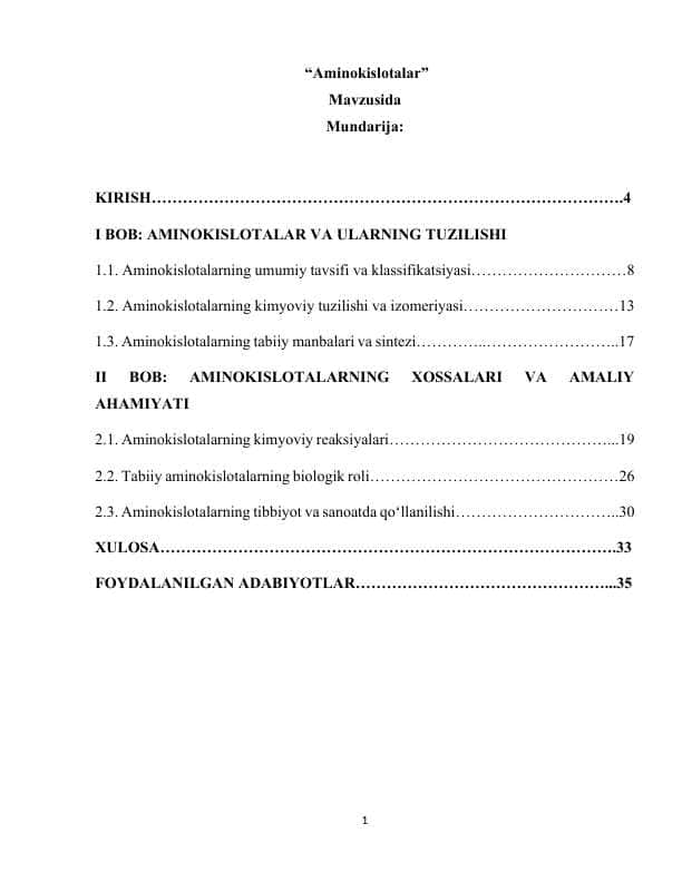 aminokislota