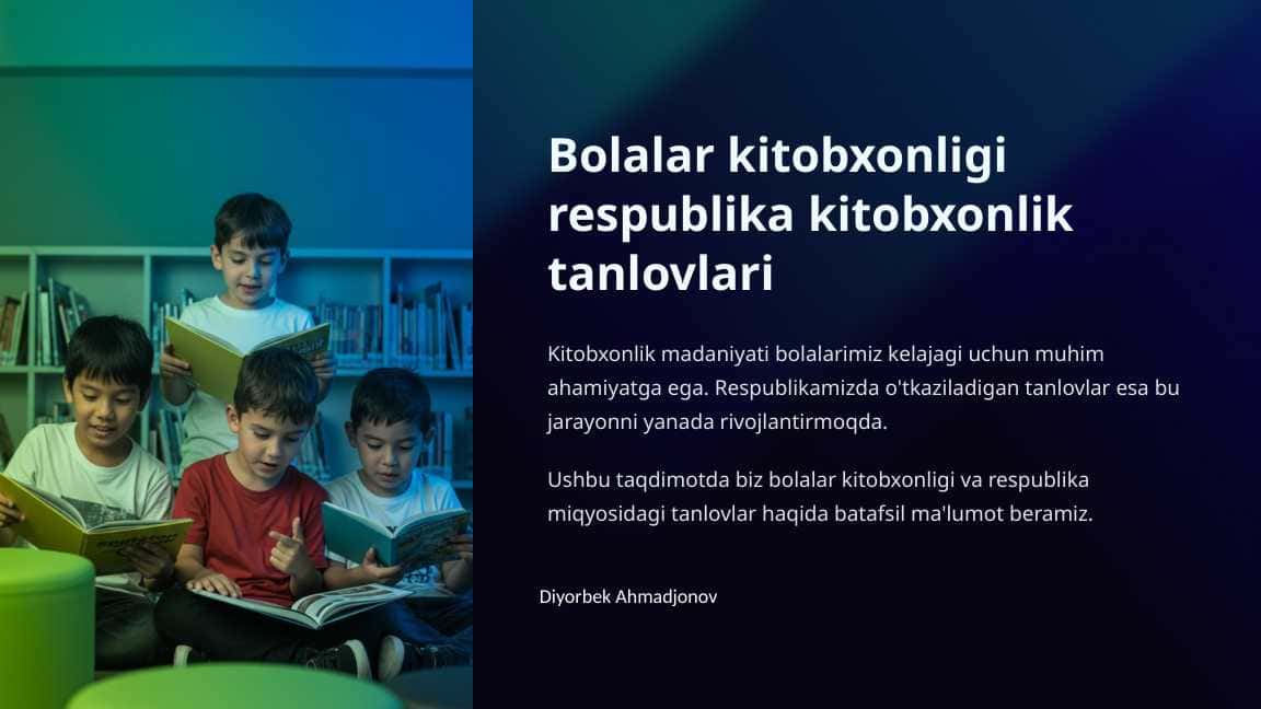Bolalar kitobxonligi respublika kitobxonlik tanlovlari