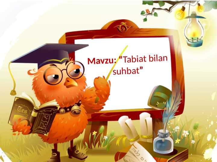 Tabiat bilan suhbat