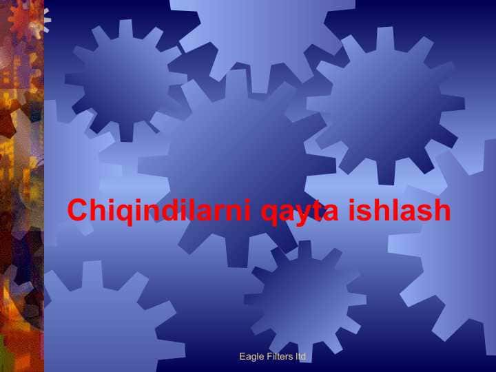 Chiqindilarni qayta ishlash