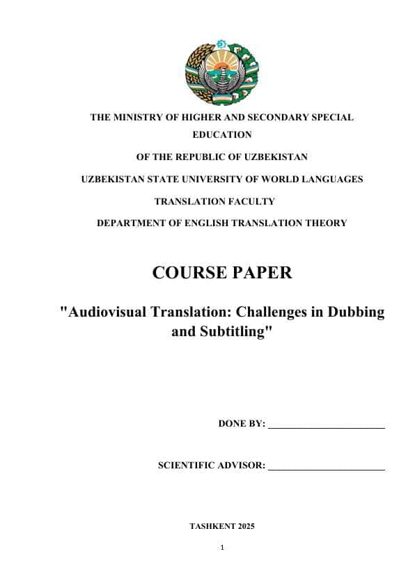 Audiovisual Translation: Challenges in Dubbing and Subtitling