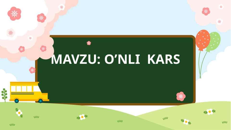O’NLI KARS