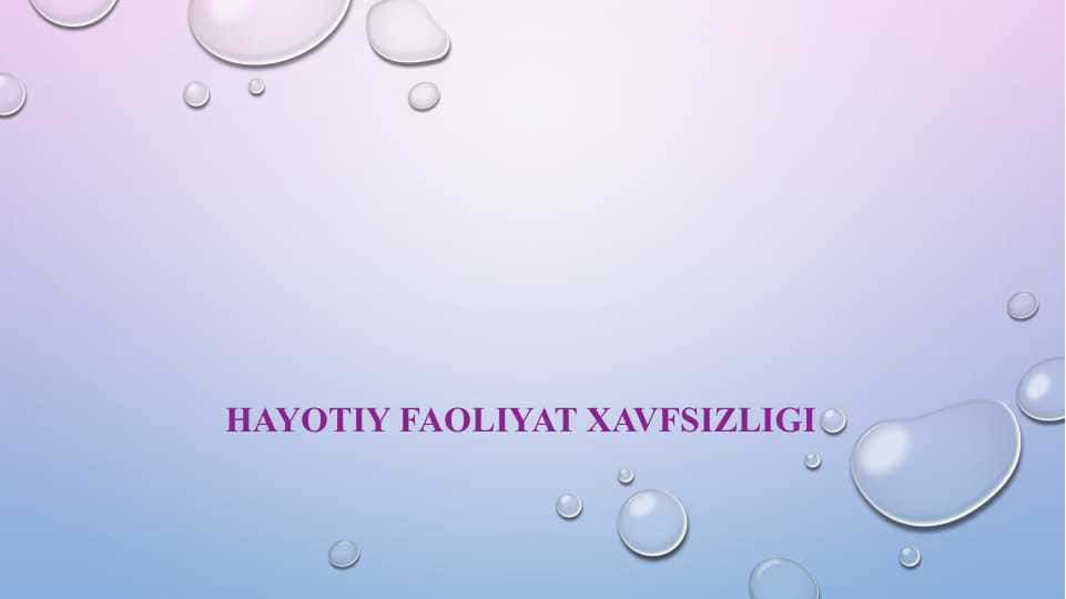 AHOLI VA HUDUDLARNI FAVQULODDA VAZIYATLARDAN MUHOFAZA QILISHNING HUQUQIY ASOSLARI
